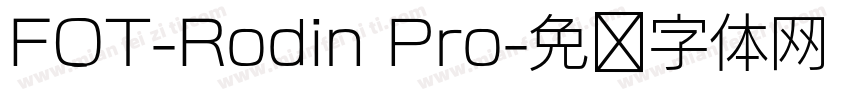 FOT-Rodin Pro字体转换